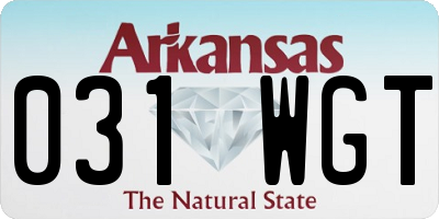 AR license plate 031WGT