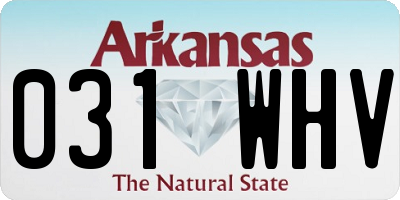 AR license plate 031WHV