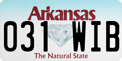 AR license plate 031WIB