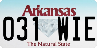 AR license plate 031WIE