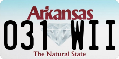 AR license plate 031WII
