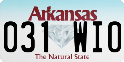 AR license plate 031WIO