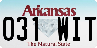 AR license plate 031WIT