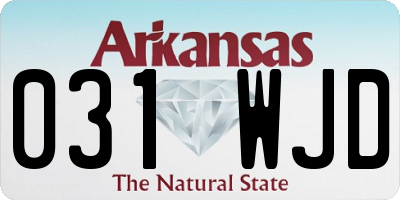 AR license plate 031WJD