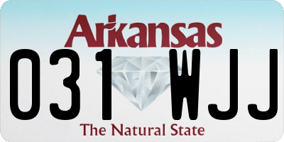 AR license plate 031WJJ