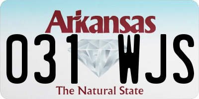 AR license plate 031WJS