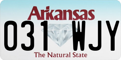 AR license plate 031WJY