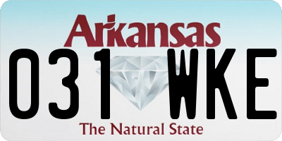 AR license plate 031WKE