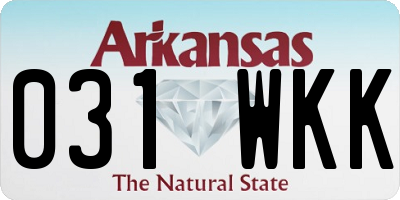 AR license plate 031WKK