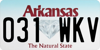 AR license plate 031WKV