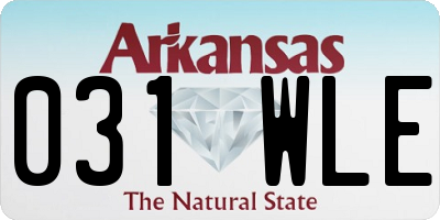 AR license plate 031WLE