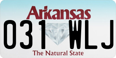 AR license plate 031WLJ