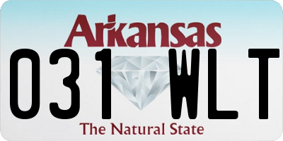 AR license plate 031WLT