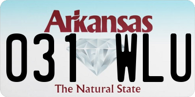AR license plate 031WLU