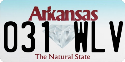 AR license plate 031WLV
