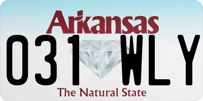 AR license plate 031WLY