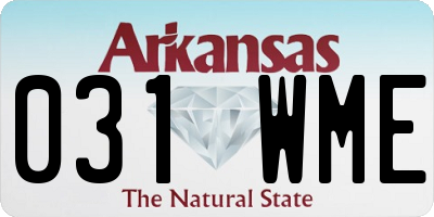 AR license plate 031WME