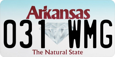 AR license plate 031WMG