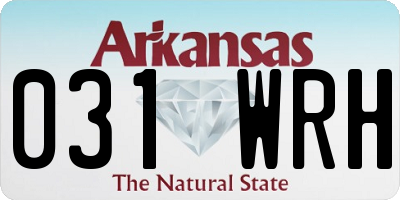 AR license plate 031WRH