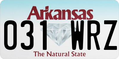 AR license plate 031WRZ