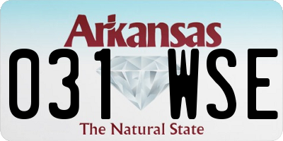 AR license plate 031WSE