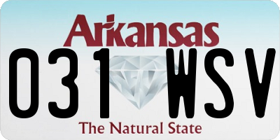 AR license plate 031WSV
