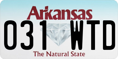 AR license plate 031WTD