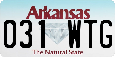 AR license plate 031WTG
