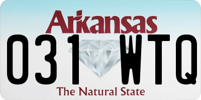 AR license plate 031WTQ