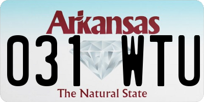 AR license plate 031WTU