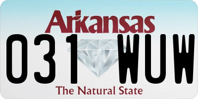 AR license plate 031WUW