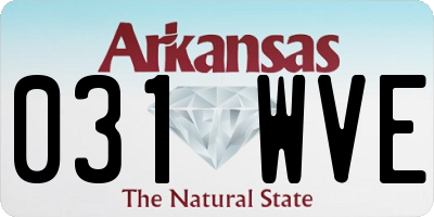 AR license plate 031WVE