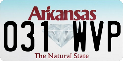 AR license plate 031WVP