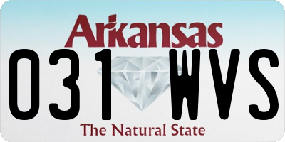 AR license plate 031WVS