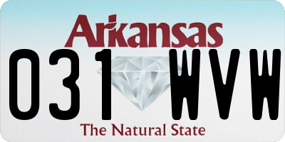 AR license plate 031WVW