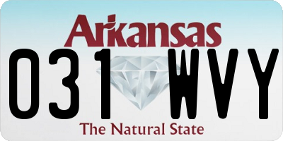 AR license plate 031WVY