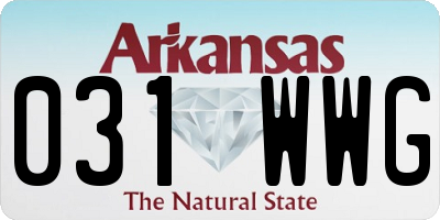 AR license plate 031WWG