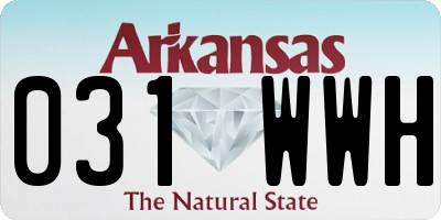 AR license plate 031WWH