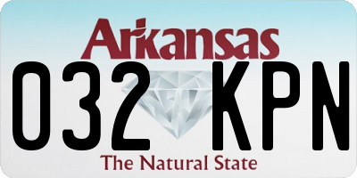 AR license plate 032KPN