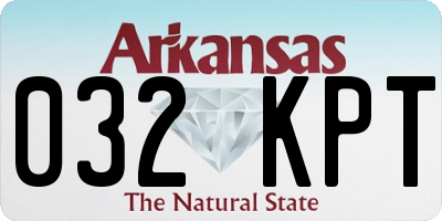 AR license plate 032KPT