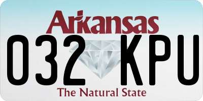 AR license plate 032KPU