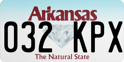 AR license plate 032KPX