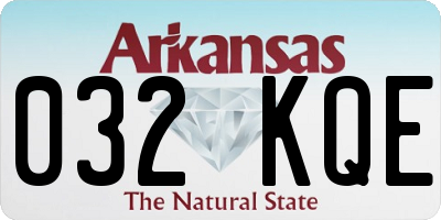 AR license plate 032KQE