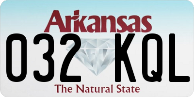 AR license plate 032KQL