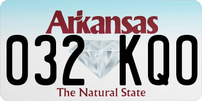 AR license plate 032KQO