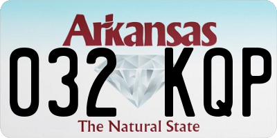 AR license plate 032KQP