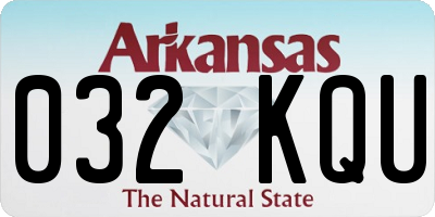 AR license plate 032KQU