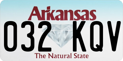 AR license plate 032KQV