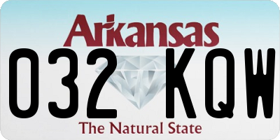AR license plate 032KQW