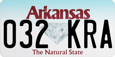 AR license plate 032KRA